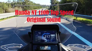 Top speed 217km/h 🛩  Honda NT1100 🏍 Original sound - 4K UltraHD