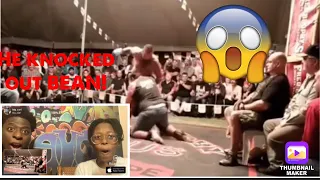 Boom! Boom Butterbean! Ugly Tent Fight BRAWL- outback Fight Club Australia reaction