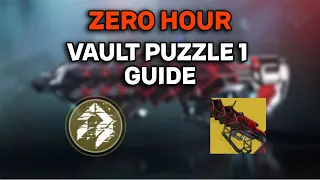 Vault Puzzle 1 in Zero Hour Guide | Intrinsic Perk