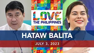 UNTV: HATAW BALITA | July 3, 2023
