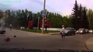 Смоленск авария с мотоциклом