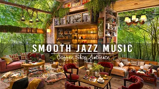 Smooth Jazz Music & July Cozy Coffee Shop Ambience ☕ Relaxing Jazz Instrumental Music to Study, Work