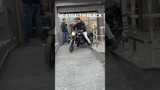 Royal Enfield stealth black 350 taking delivery