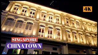 [ 4K ] Chinatown Night Walk | Singapore | May 2022