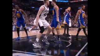 Incoming! Davis Bertans gets the big put back SLAM for the San Antonio Spurs! | NBA Playoffs