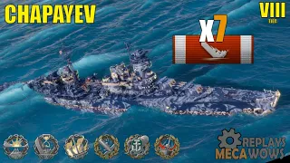 Chapayev 7 Kills & 183k Damage | World of Warships Gameplay