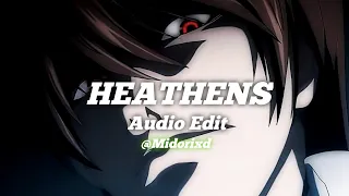 Heathens ||AUDIO EDIT|| Twenty One Pilots