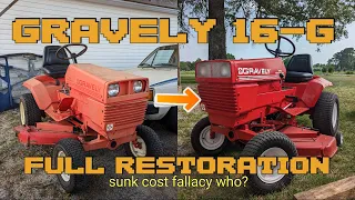 Gravely 16-G Rear Engine Garden Tractor Full Restoration/Will It Run?