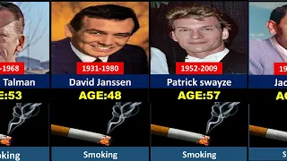 Hollywood Actors Who Smoked Themselves to Death .  #actor #usa