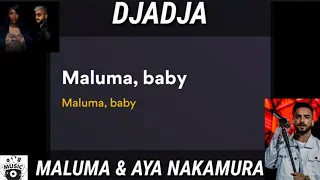 Maluma , Aya Nakamura - Djadja Remix (Letra/Lyrics).