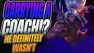 CARRYING A COACH?! 17 KILLS ON YASUO! - League of Legends