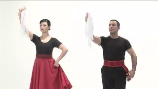 Cueca Postura en uso del pañuelo (12/18) - Academia de Baile