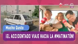 El accidentando viaje de Lucho y Kathy hacia la #Matinatón2017 - Mucho gusto 2017