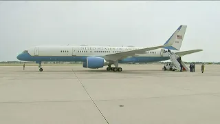 President Biden boards Air Force One on his way to Connecticut