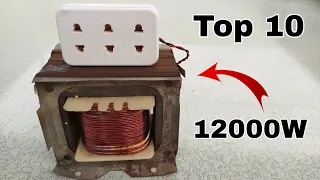 Top 10 Most Powerful Generator in the World. Using Super Magnet