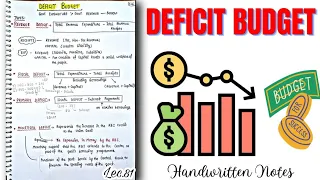 Deficit Budget & it's Types (Part-3/7) || Indian Economy || Lec.81 || An Aspirant !