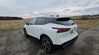 Nissan Qashqai Tekna Epower, 2024 Arctic White Black roof Walkaround