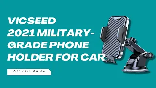 VICSEED 2021 Military-Grade Phone Holder for Car, Thick Case & Big Phone Friendly Car Phone Mount