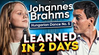 Johannes Brahms - Hungarian Dance No. 5. Classical piano music.
