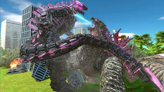 Evolved Godzilla vs. Evolved Mechagodzilla! - Animal Revolt Battle Simulator