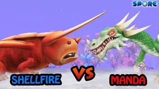 Shellfire vs Manda | Cartoon vs Titan [S2E7] | SPORE