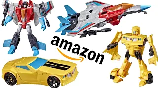 Transformers Bumblebee and Starscream Amazon Exclusive Heroes and Villians Toys!
