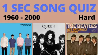 1 Second Song Quiz | 60's - 90's | Can YOU guess these songs?