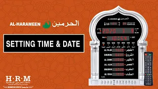 SETTING TIME & DATE | AL-HARAMEEN MUSALAH & HALL CLOCKS - H1