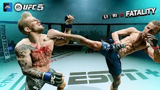 UFC 5 | Fatality Mode Knockout Compilation #1 🤯 THESE ARE INSANE!