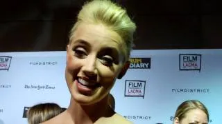 Amber Heard at "The Rum Diary" premiere