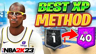 BEST XP METHOD on NBA 2K23 CURRENT GEN! LVL 40 in 2-3 DAYS! HOW TO REP/LEVEL UP FAST on NBA 2K23!