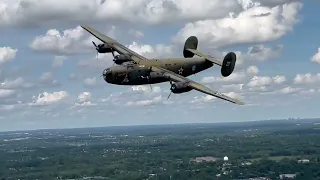 B-24A Formation Pass at Thunder Over Michigan 2023
