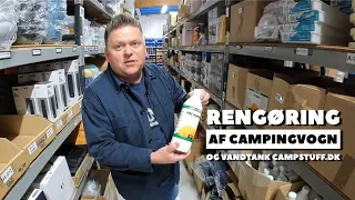 Vask og voks af campingvogn/autocamper og rengøring af vandtank (Reklame)