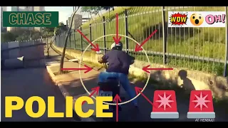 Brazil Motorcycle Police Chase - Helmet Cam - Pinote Rocam