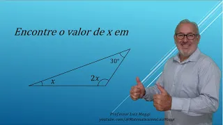 DETERMINAÇÃO DE UM ÂNGULO DE UM TRIÂNGULO USANDO A SOMA DOS ÂNGULOS INTERNOS DE UM TRIÂNGULO