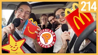 podcast at the chicken nugget NUG-OFF drive thru showdown - The TryPod Ep. 214