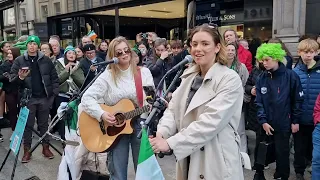 St Patrick's day CRAZINESS in Ireland - Ed Sheeren Perfect Allie Sherlock Cover & Zoe Clarke