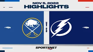 NHL Highlights | Sabres vs. Lightning - November 5, 2022