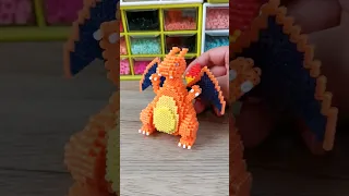 DIY Pixel 3D Pokemon Charizard😁 #artkalbeads #pixelart #pokemon #craft #cartoon #diy