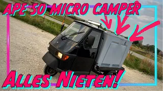 Piaggio Ape 50 Micro Camper #5 Alles Nieten! | Garagengedöns