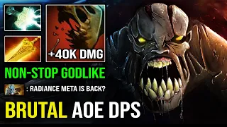 NONSTOP GODLIKE 1v5 Radiance Lifestealer Hard Carry with Brutal AoE Burn DPS 7.32 Dota 2