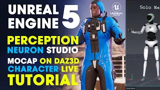 Daz to Unreal Bridge ~ How to Stream Perception Neuron Studio Suit Mocap Data on a Daz Character