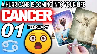 Cancer ♋ SURPRISE😲A HURRICANE IS COMING INTO YOUR LIFE🥶 Horoscope for Today FEBRUARY 1 2023♋Cancer