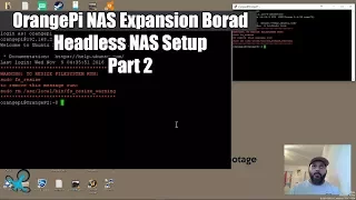 OrangePi NAS Expansion Board Headless NAS Setup Part 2