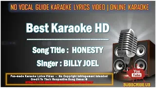 Billy Joel - Honesty | Karaoke | No Vocal | Minus One Lyrics Video HD