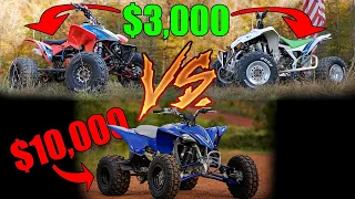 We Bought Used Quads For $3K and Compared Them To a Brand New YFZ450R - Top Quad S1 E1