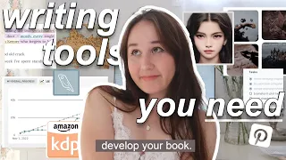 WRITING tools + platforms YOU *NEED* ₊📖˚✨ (develop, write and edit your book easy) for beginners