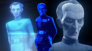 Wilhuff Tarkin - Every Admiral/Governor/Grand Moff Tarkin Hologram Scene | The Clone Wars & Rebels