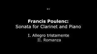 F. Poulenc: Sonata for Clarinet and Piano