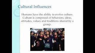 Lecture 5: Environmental Influences on Behavior